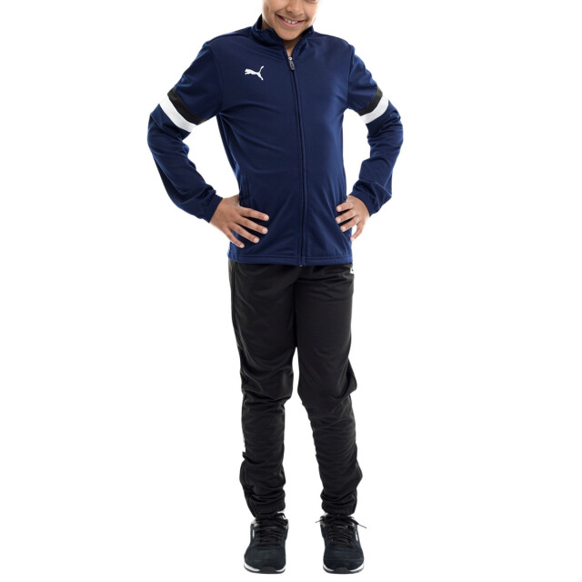 Puma Kinderen/kinderen team rise trainingspak UTPP5885_blacknavyblue large