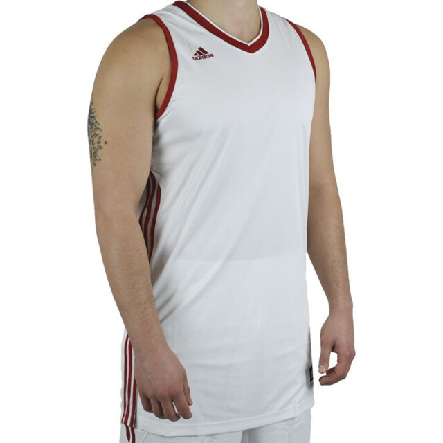 Adidas Heren e kit 3.0 tanktop UTPP5852_whitered large