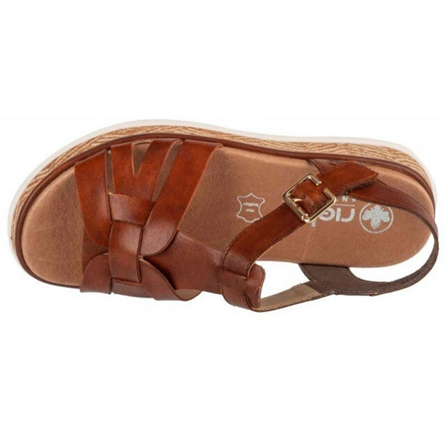 Rieker Dames logosandalen UTPP5776_brown large