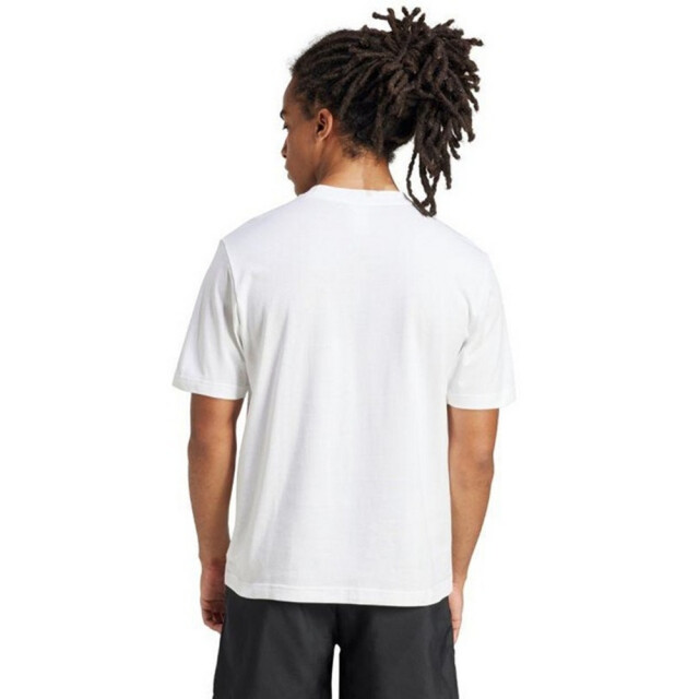 Adidas Heren essentials klein logo single jersey t-shirt UTPP5766_whiteblack large Adidas Heren essentials klein logo single jersey t-shirt UTPP5766_whiteblack large