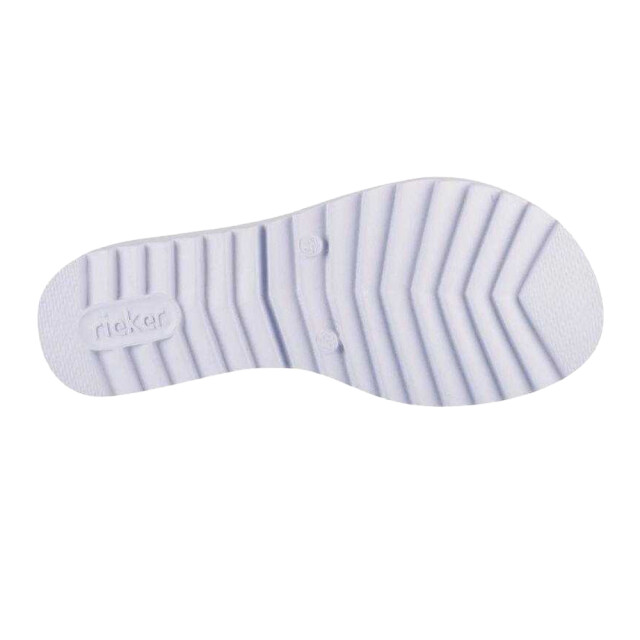 Rieker Dames contrast gestreepte ecologisch leren sandalen UTPP5850_white large