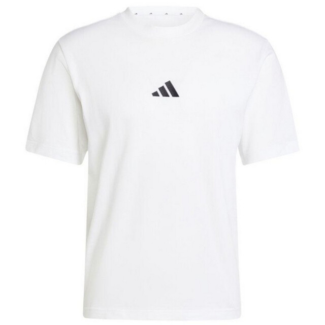 Adidas Heren essentials klein logo single jersey t-shirt UTPP5766_whiteblack large Adidas Heren essentials klein logo single jersey t-shirt UTPP5766_whiteblack large