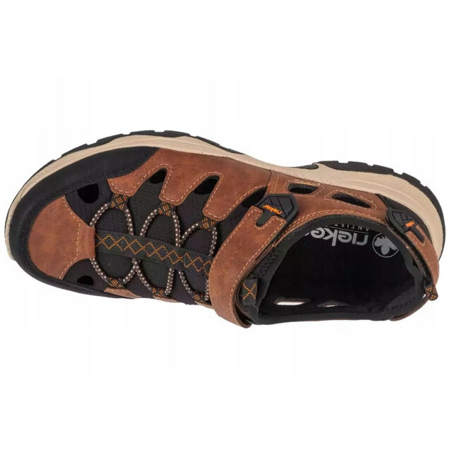 Rieker Leren sandalen met logo voor heren UTPP5720_brown large