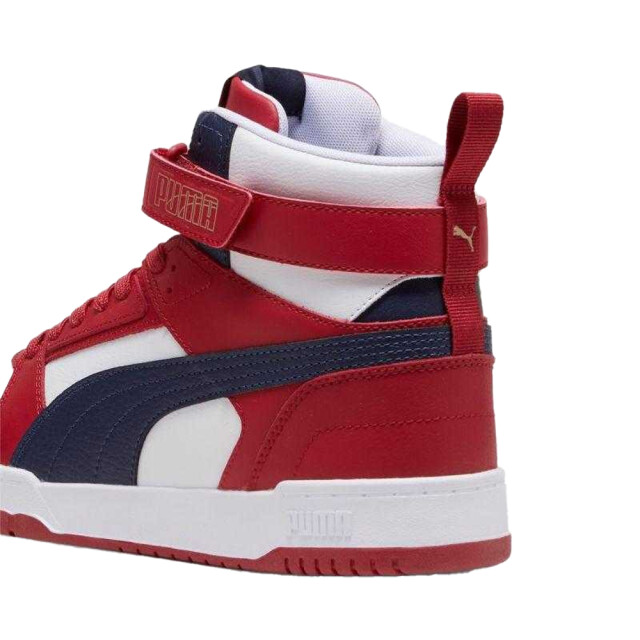 Puma Heren rbd game leren trainers UTPP5674_whiterednavyblue large