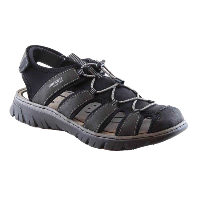 Rieker Heren ecological leren gesloten teen sandalen UTPP5686_black large