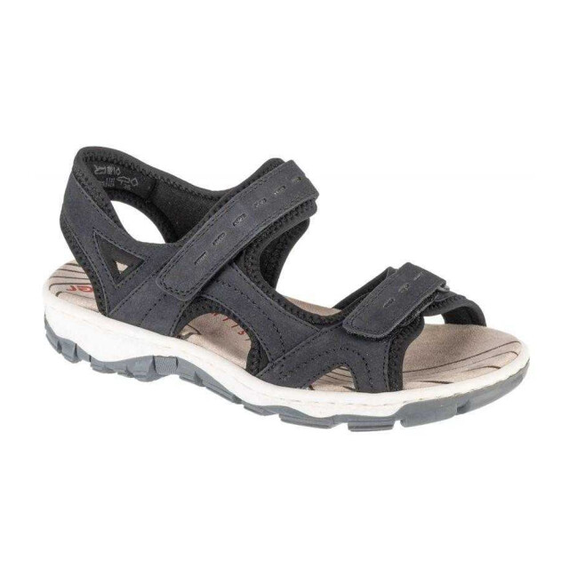 Rieker Dames open teen sandalen UTPP5656_navyblue large