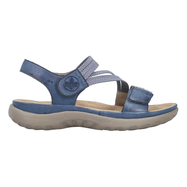 Rieker Dames leren sandalen UTPP5643_blue large