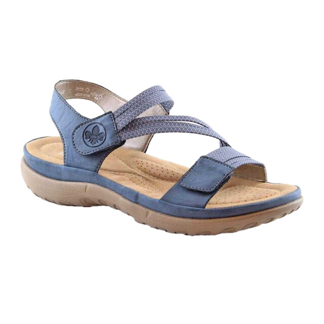 Rieker Dames leren sandalen UTPP5643_blue large