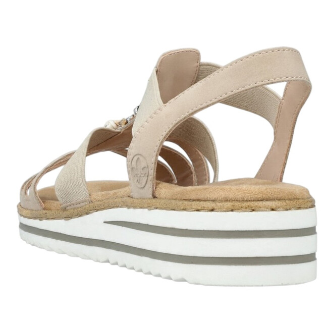 Rieker Dames zeeschelpen sandalen UTPP5728_beige large