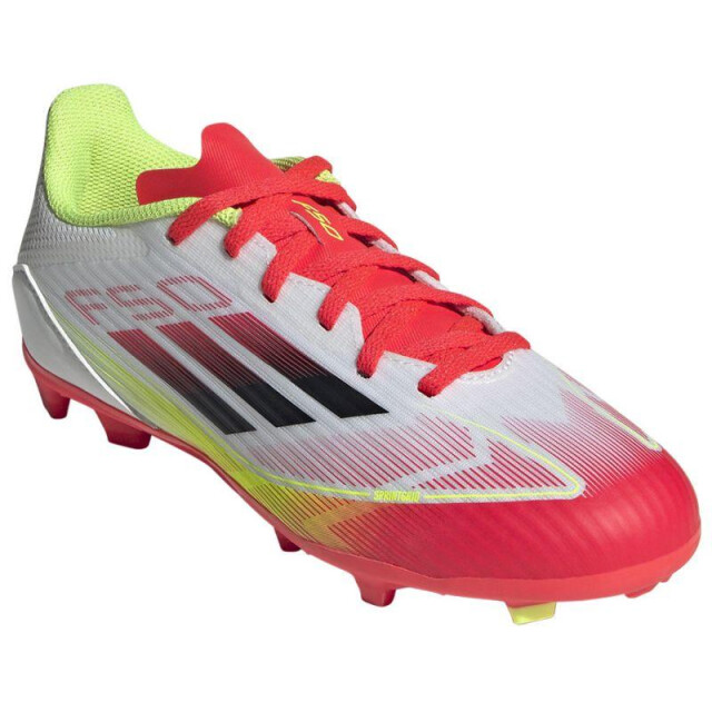 Adidas F50 league stevige grond voetbalschoenen voor kinderen/kinderen UTPP5628_whitered large