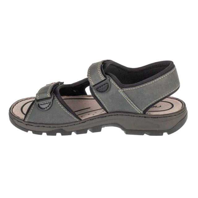 Rieker Heren sandalen van synthetisch leer met logo UTPP5662_grey large