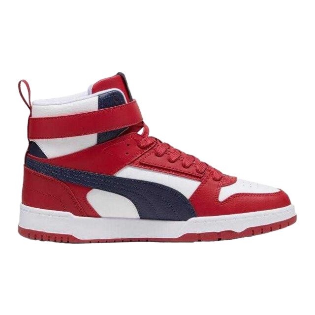 Puma Heren rbd game leren trainers UTPP5674_whiterednavyblue large