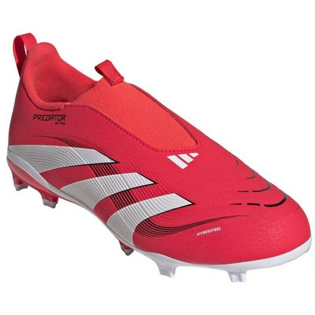 Adidas Childrens/kids predator league slip-on firm ground voetbalschoenen UTPP5434_redwhite large