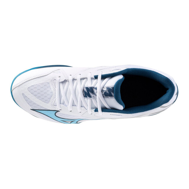 Mizuno Heren thunder blade z synthetisch leren volleybalschoenen UTPP5177_whitesailorbluesilver large