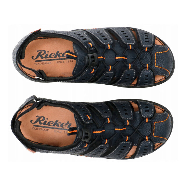 Rieker Leren sandalen voor heren UTPP5642_navyblue large