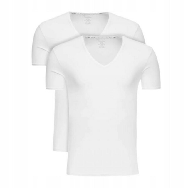 Calvin Klein Heren slim t-shirt met v-hals (set van 2) UTPP5368_white large