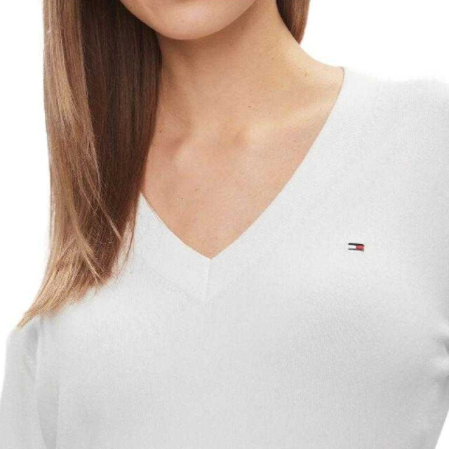 Tommy Hilfiger Dames v hals sweater top UTPP5296_beige large