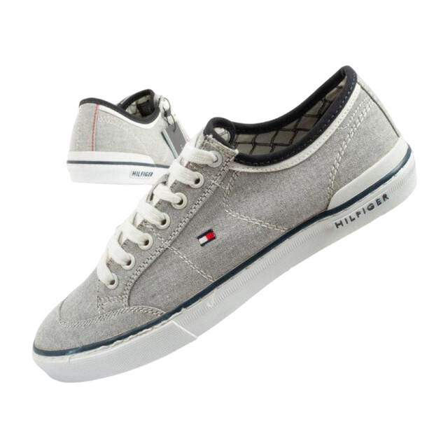 Tommy Hilfiger Heren logo trainers UTPP5074_grey large