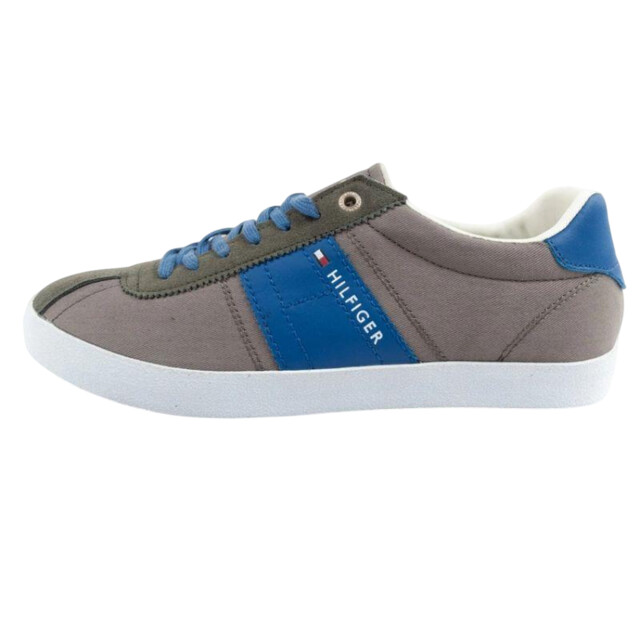 Tommy Hilfiger Leren schoen met contrast voor heren UTPP5115_greyblue large
