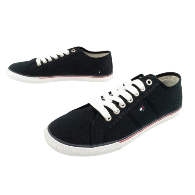 Tommy Hilfiger Heren logo trainers UTPP5074_black large