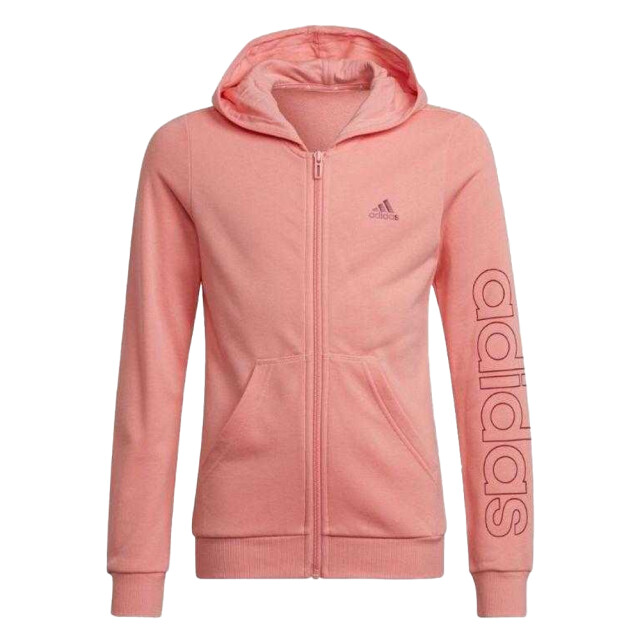 Adidas Kinder/kids essentials full zip hoodie UTPP4414_glowpink large