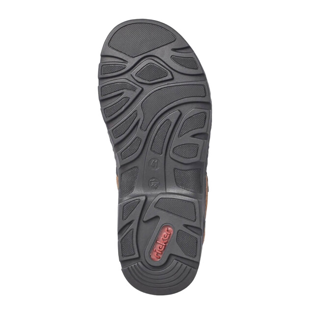 Rieker Leren sandalen met drukknoopsluiting voor heren UTPP4772_brown large