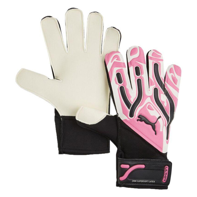 Puma Volwassen uniseks ultra play rc keepershandschoenen UTPP4292_whiteblackpink large