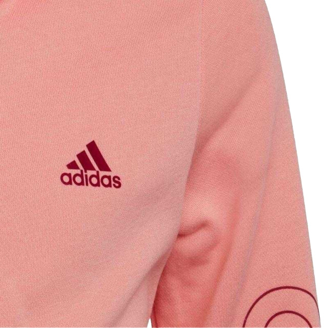 Adidas Kinder/kids essentials full zip hoodie UTPP4414_glowpink large