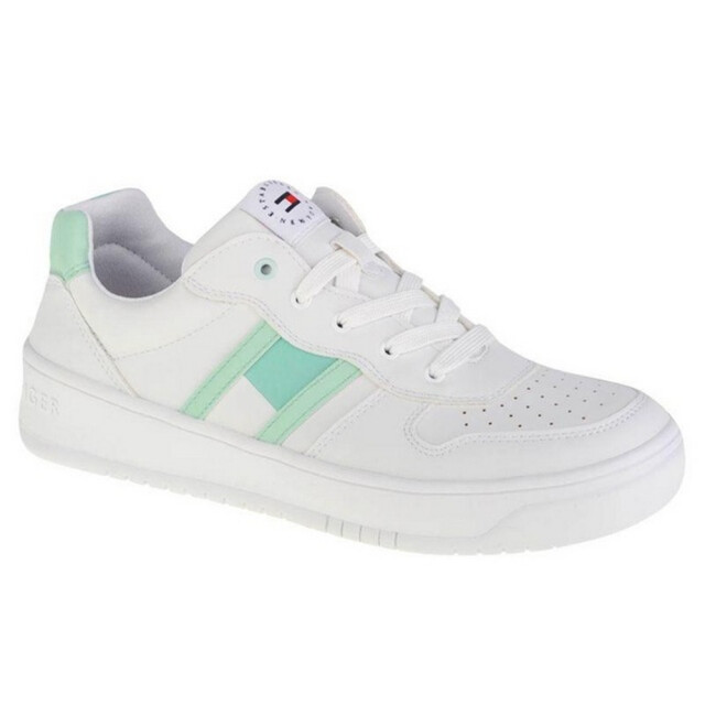 Tommy Hilfiger Dames veterschoenen met lage snit UTPP3965_white large