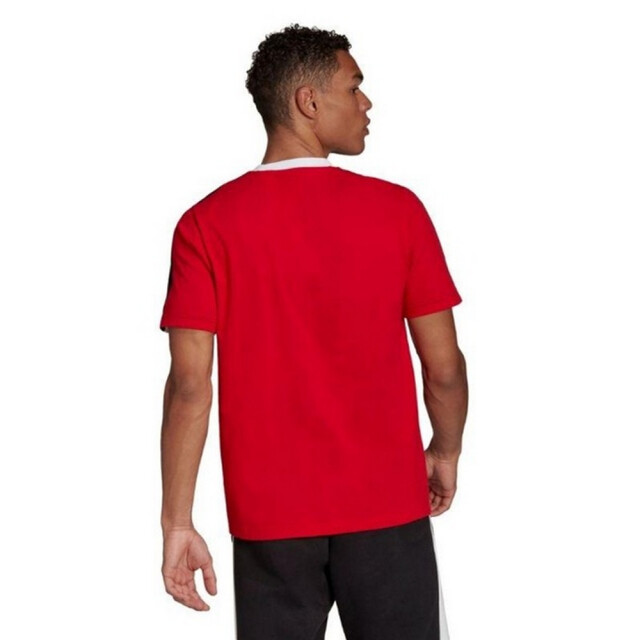 Adidas Heren essentials colour block single jersey t-shirt UTPP4226_whitered large