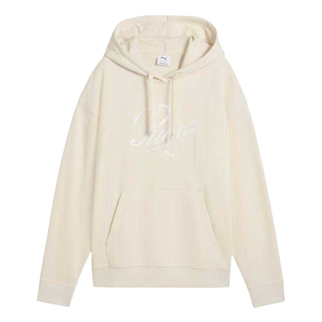Puma Dames ess script comfort hoodie UTPP4131_beigecream large
