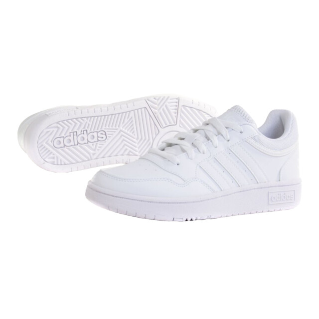 Adidas Kinder/kids hoops 3.0 synthetisch leren trainers UTPP3329_cloudwhite large