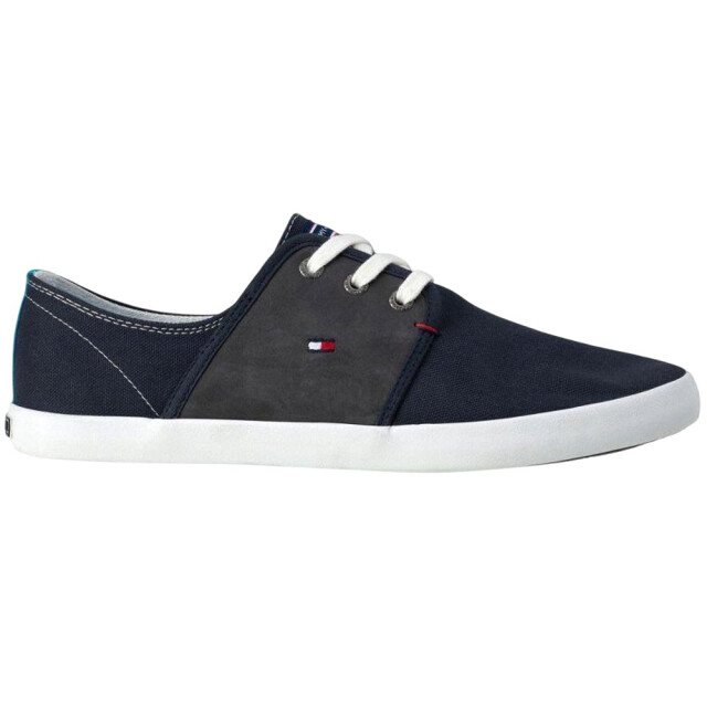 Tommy Hilfiger Heren freddy 6c leren trainers UTPP3047_navyblue large