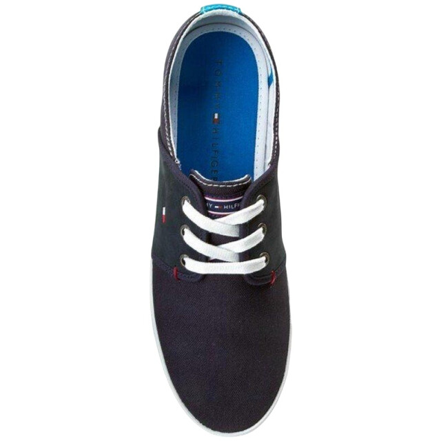 Tommy Hilfiger Heren freddy 6c leren trainers UTPP3047_navyblue large