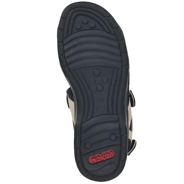 Rieker Dames 6458260 sandalen UTPP3539_beigecreamblack large
