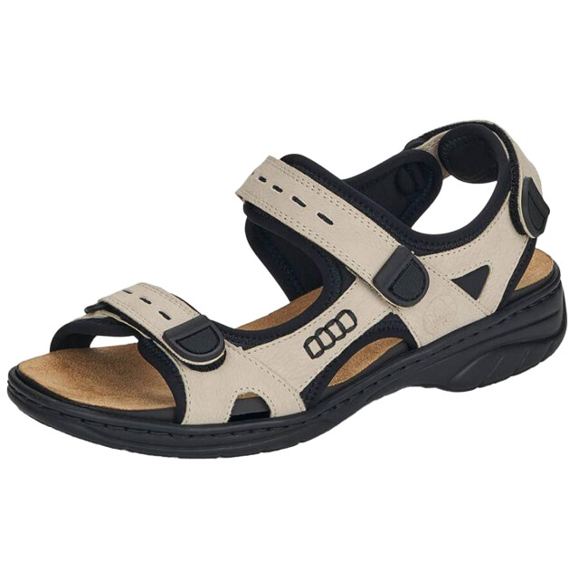 Rieker Dames 6458260 sandalen UTPP3539_beigecreamblack large