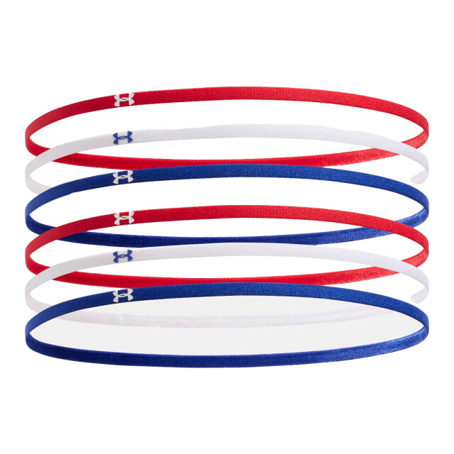 Under Armour Dames mini elastische hoofdband (set van 6) UTPP3534_whiteredblue large