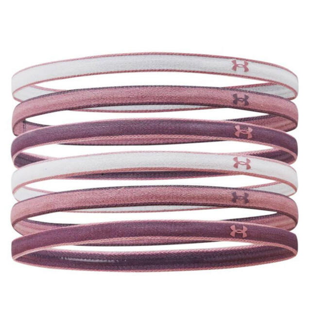 Under Armour Mini logo hoofdband (set van 6) UTPP3637_pinkwhitepurple large