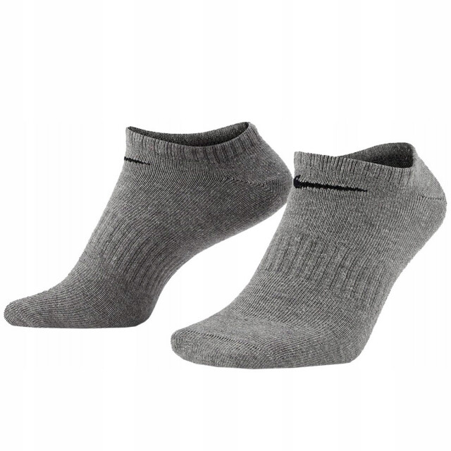Nike Uniseks adult everyday lightweight training no-show sokken UTPP3140_whiteblackgrey large