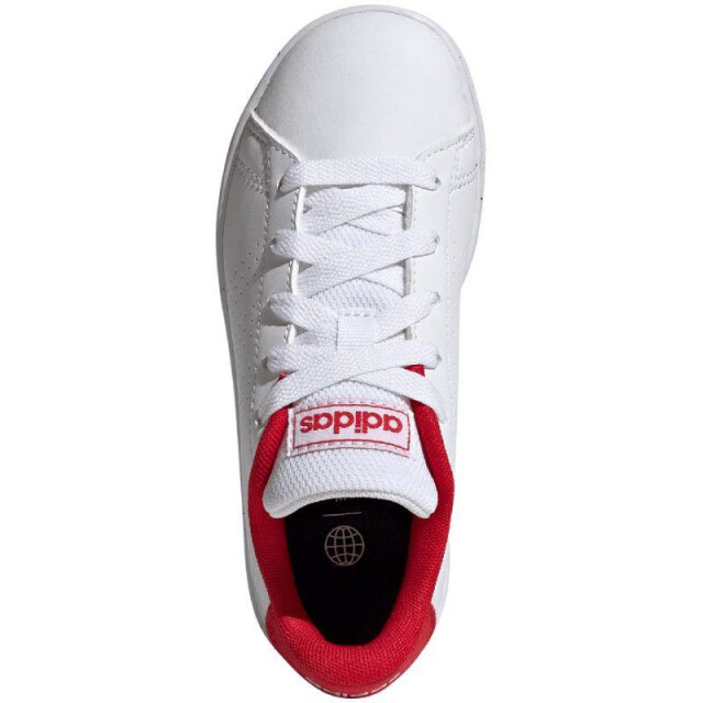 Adidas Kinderen/kinderen advantage lifestyle court trainers UTPP2410_whitered large