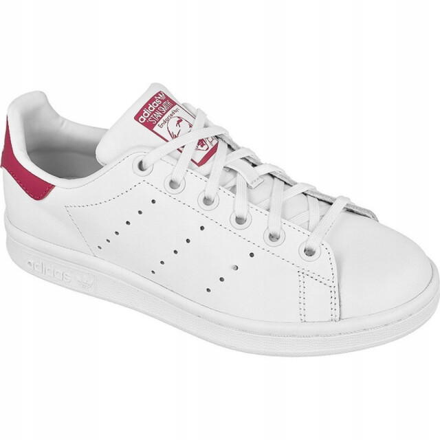 Adidas Kinderen/kinderen originals stan smith synthetisch leren trainers UTPP1177_cloudwhiteboldpink large