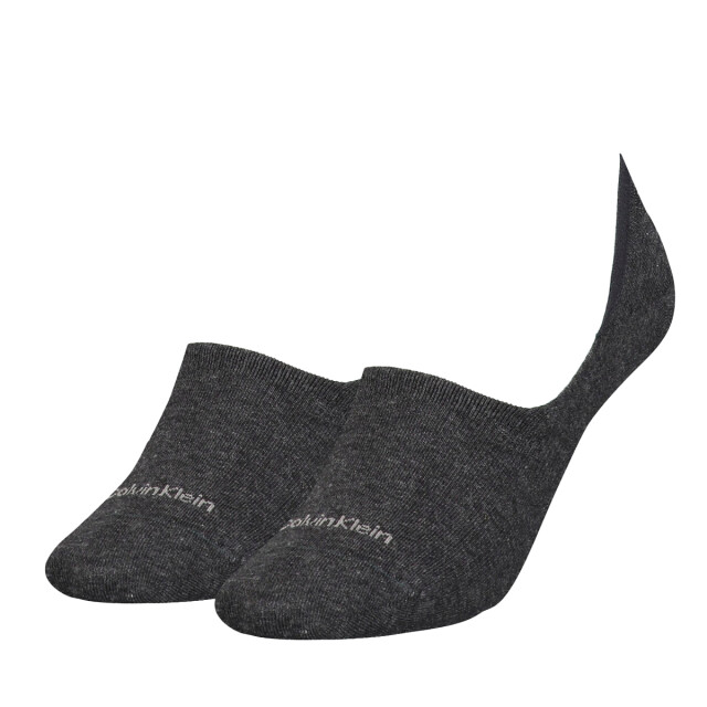 Calvin Klein Dames footie mid cut sokken (set van 2) UTPP161_black large