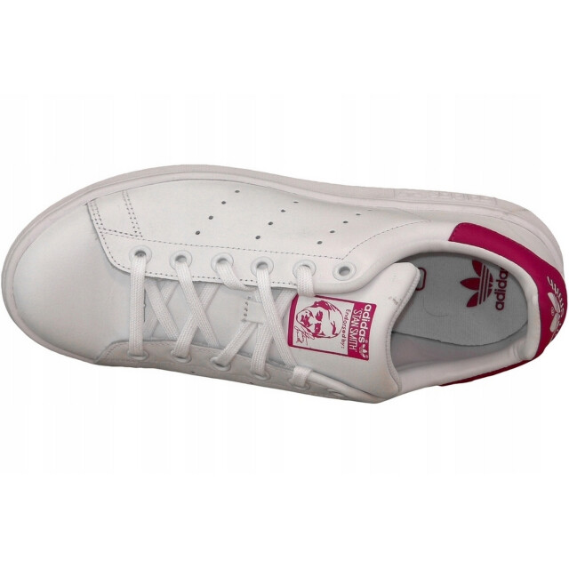 Adidas Kinderen/kinderen originals stan smith synthetisch leren trainers UTPP1177_cloudwhiteboldpink large
