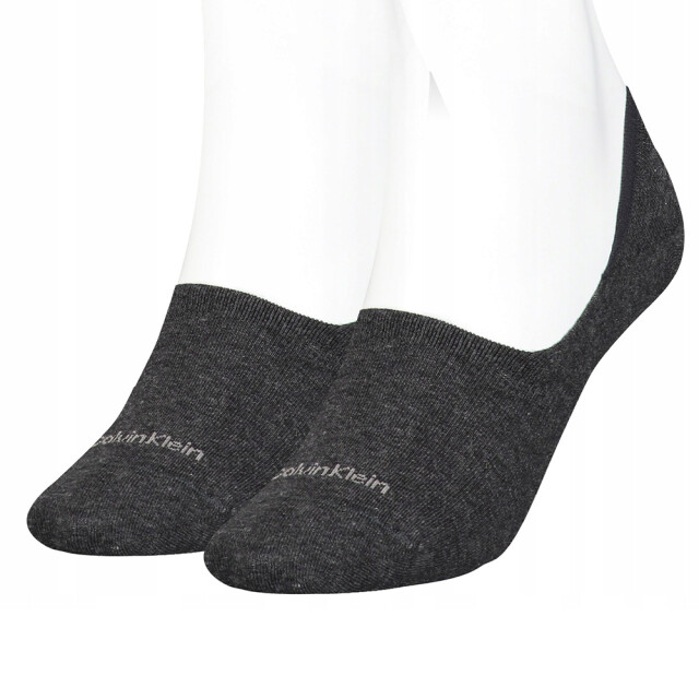 Calvin Klein Heren footie mid cut binnensokken (set van 2) UTPP2713_grey large