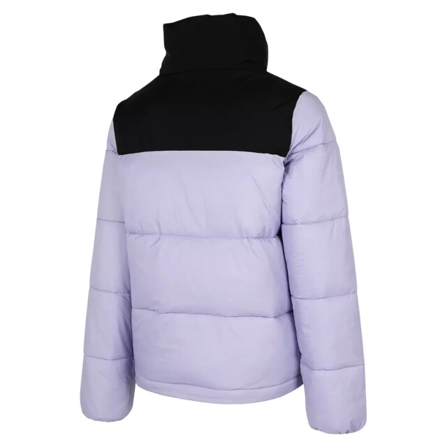 4F Dames h4z22 kudp014 gewatteerd jack met kleurblok UTMR2021_blackviolet large