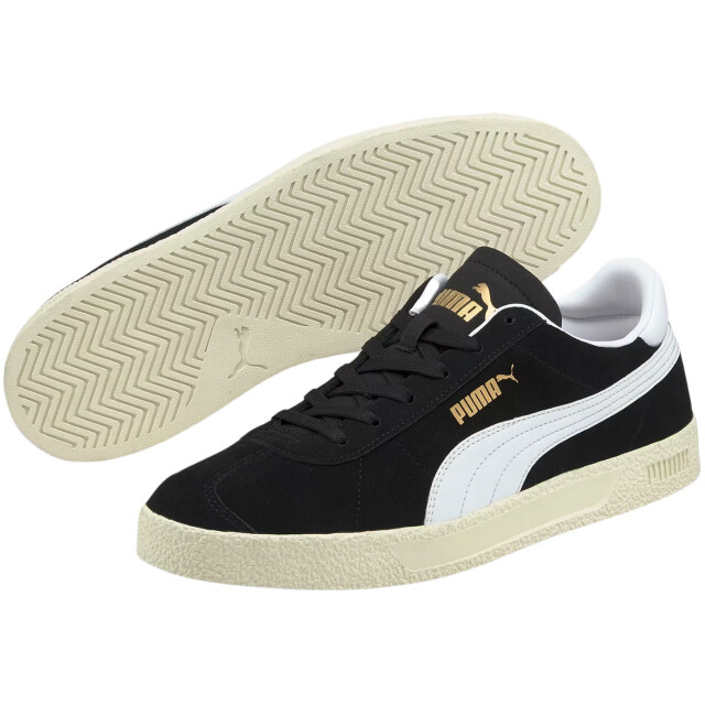 Puma Heren club logo suede trainers UTMR1235_whiteblack large