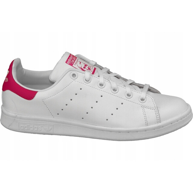 Adidas Kinderen/kinderen originals stan smith synthetisch leren trainers UTPP1177_cloudwhiteboldpink large