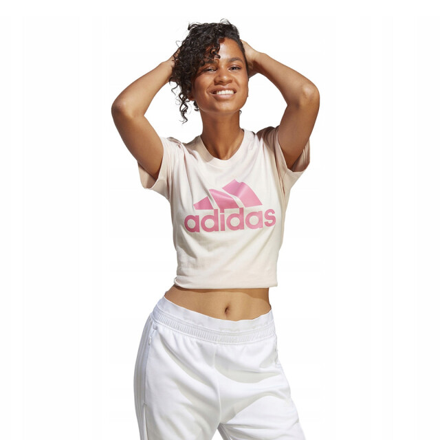 Adidas Dames groot logo t-shirt UTPP1210_beigecream large