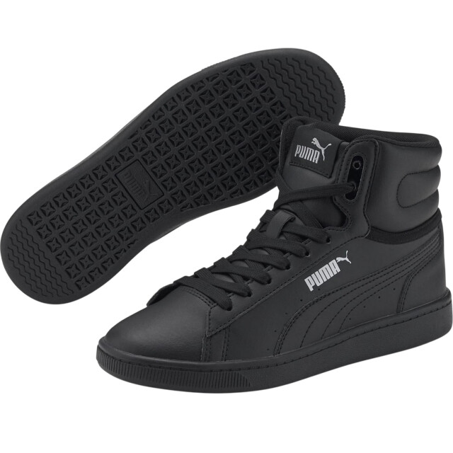 Puma Dames vikky v2 ecologisch leren mid cut trainers UTPP1144_black large
