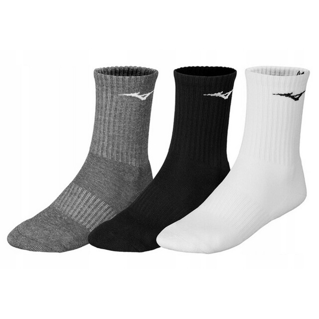 Mizuno Trainingssokken voor volwassenen (pak van 3) UTPP1322_whiteblackgrey large